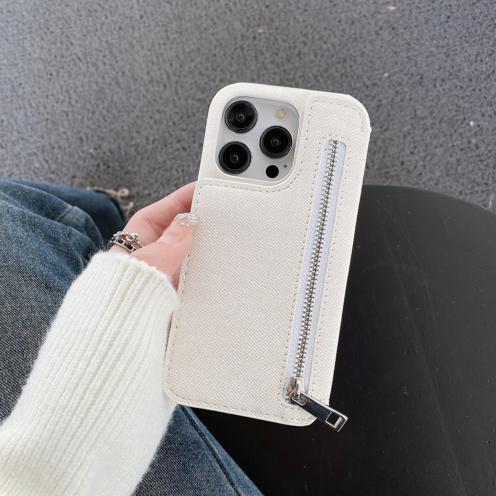 Denim Hub Wallet iPhone Case