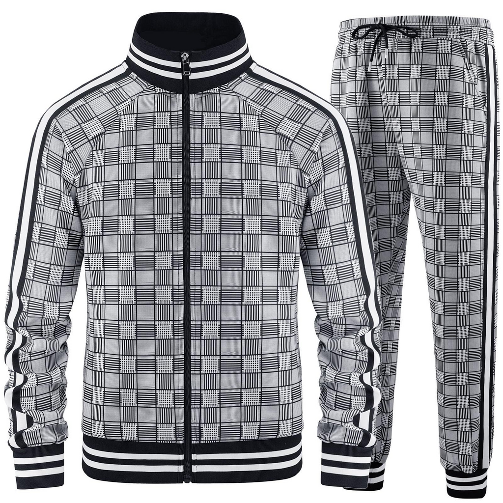 Axel Grid Tracksuit Set
